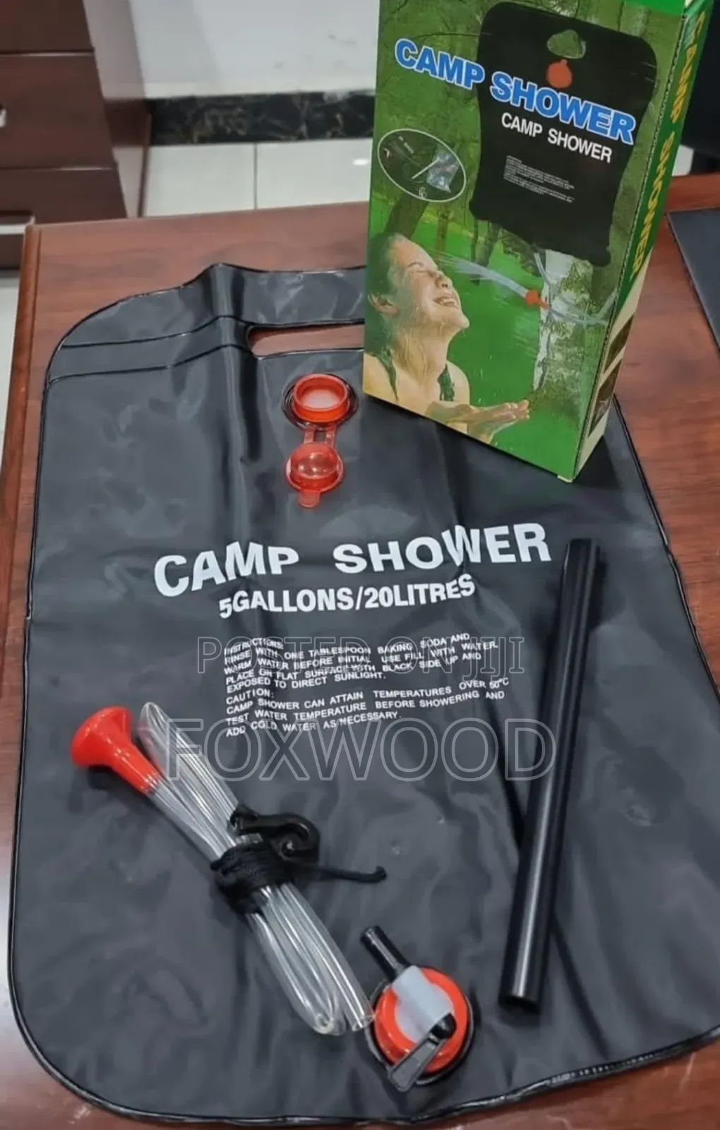 Portable Solar Shower Bag, 20 Litres