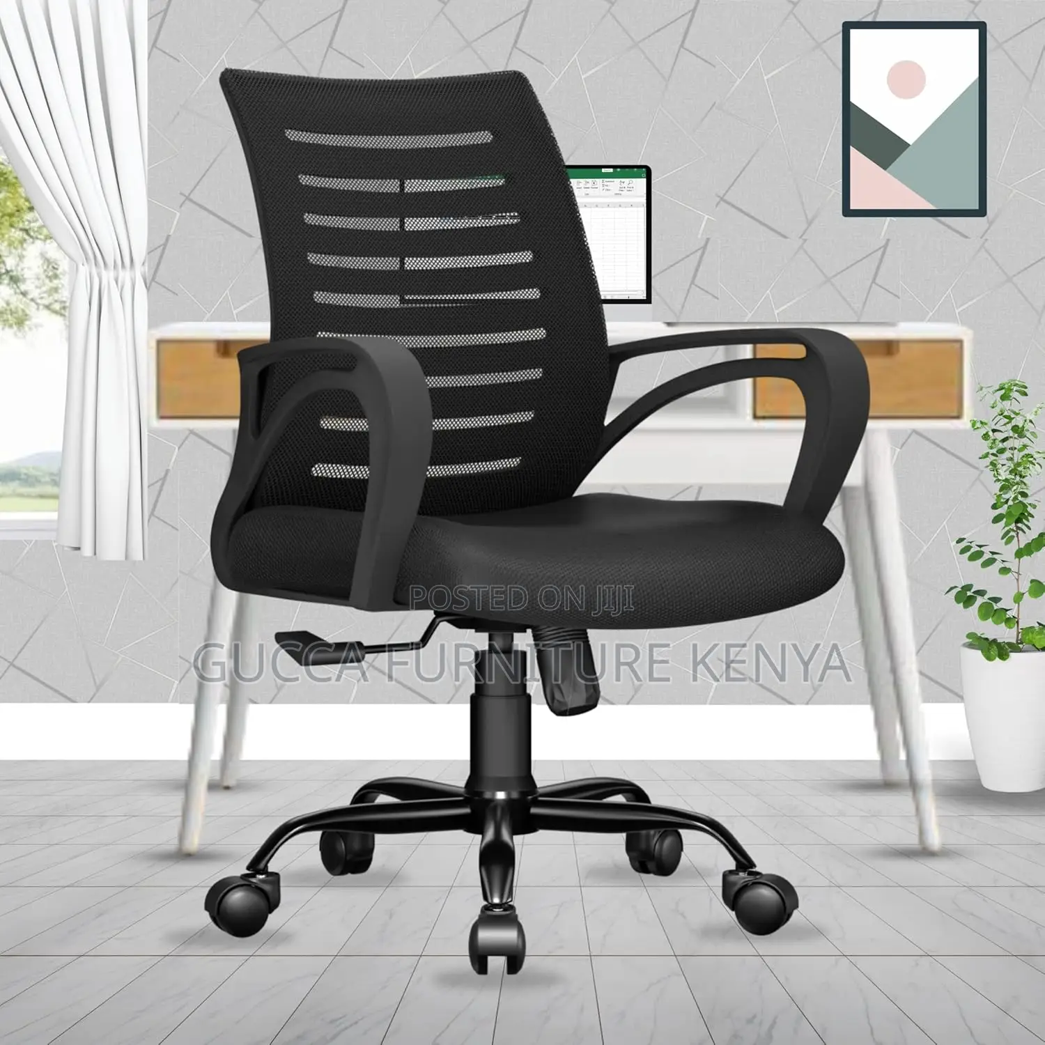 Mesh Mid-Back Ergonomic Home Office Chair