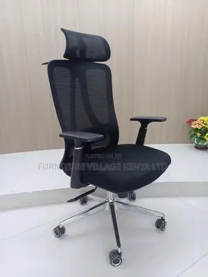 Office Chair, High Back Executive Orthopedic Desk Chair
