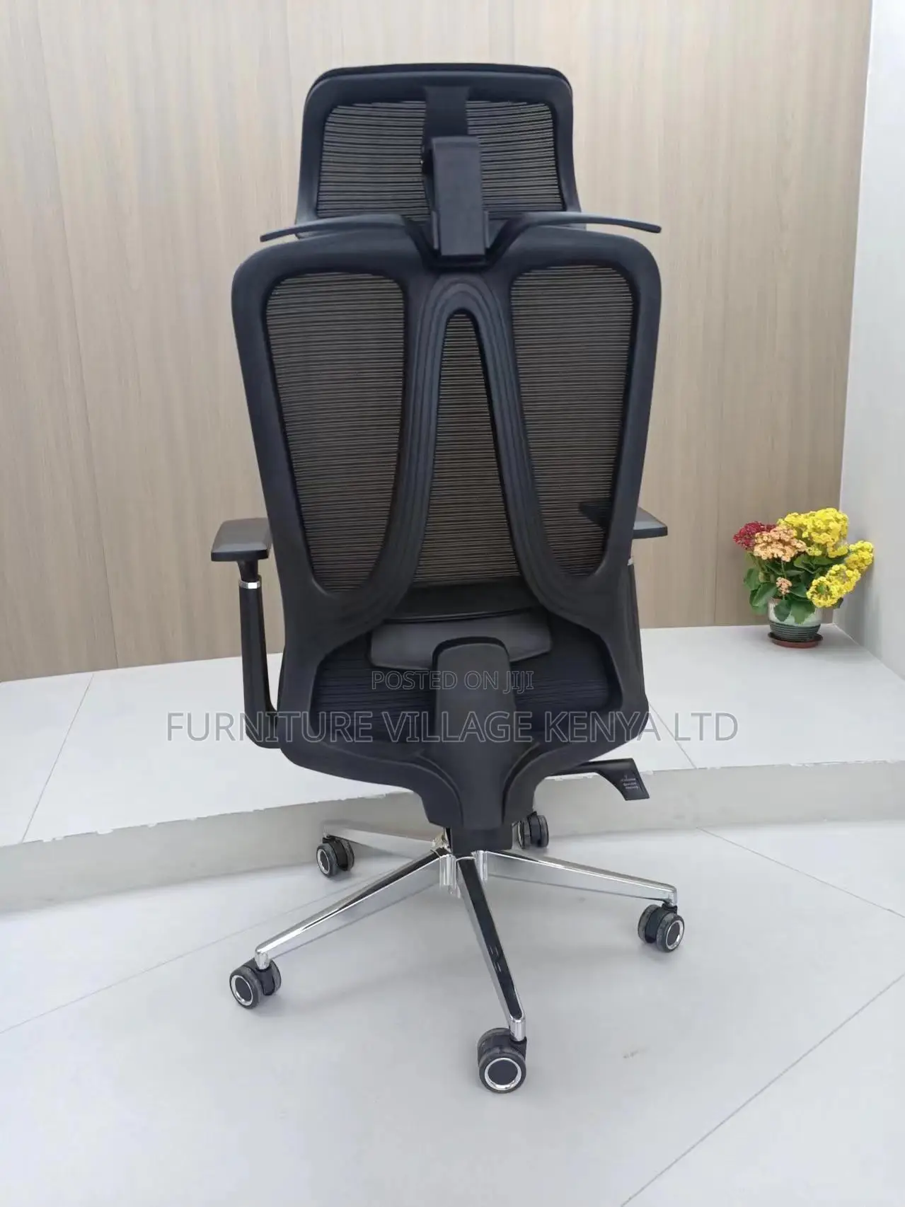 Office Chair, High Back Executive Orthopedic Desk Chair