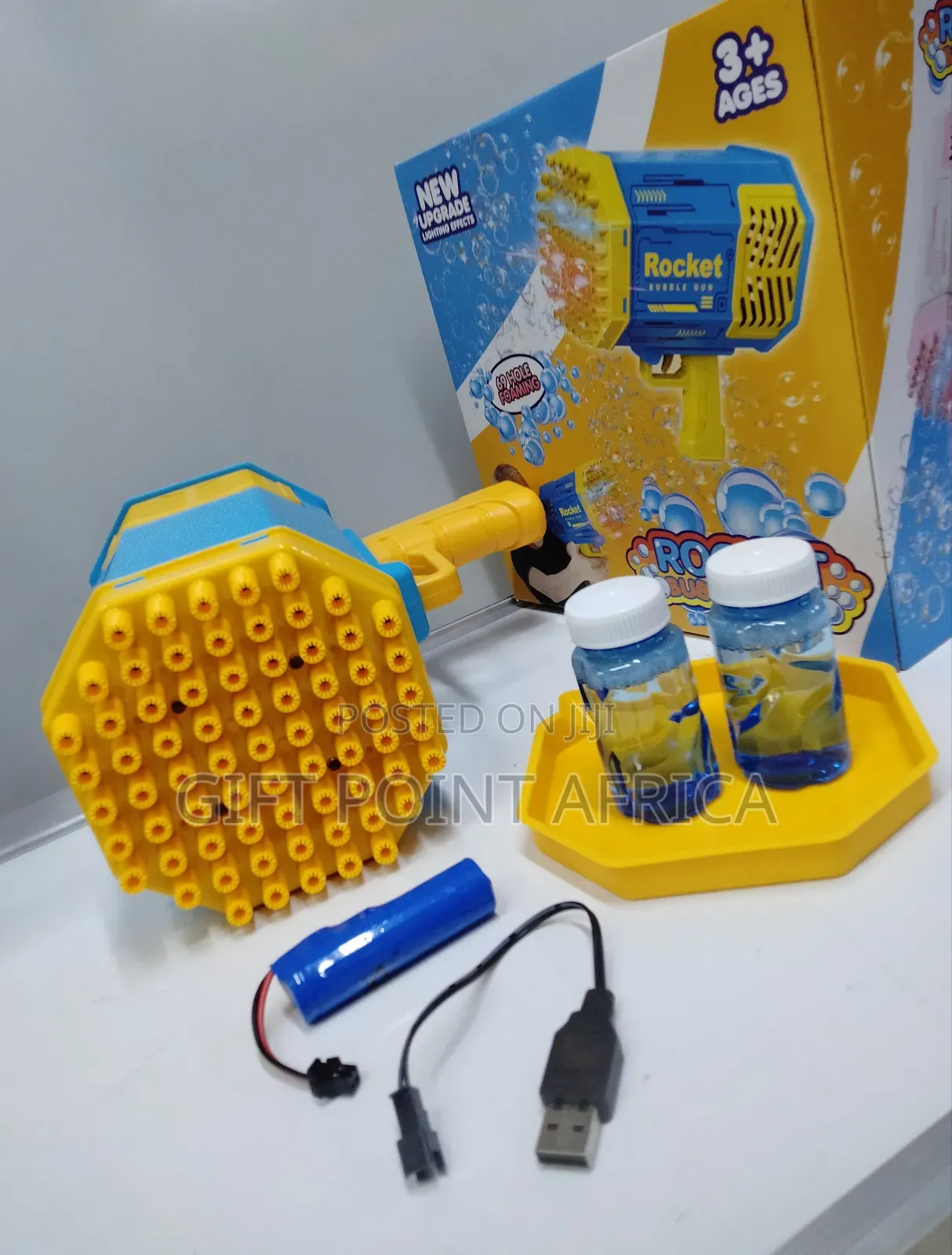 Rechargeable Bazooka Bubble Gun for Kids