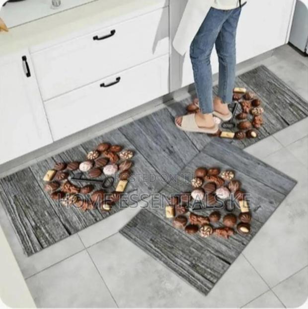 Strong Grip Rubber Underside Floor 3D 2in1 Kitchen Mat - thumbnail 2