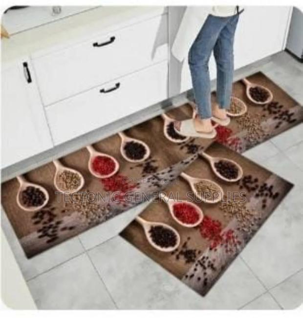 Strong Grip Rubber Underside Floor 3D 2in1 Kitchen Mat - thumbnail 4