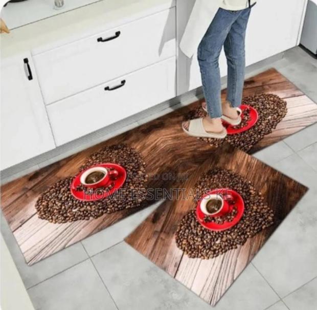 Strong Grip Rubber Underside Floor 3D 2in1 Kitchen Mat - thumbnail 8