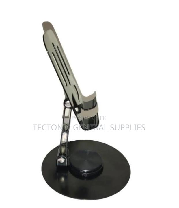 Foldable Rotating Metallic Desktop Phone or Tablet Bracket - thumbnail 4