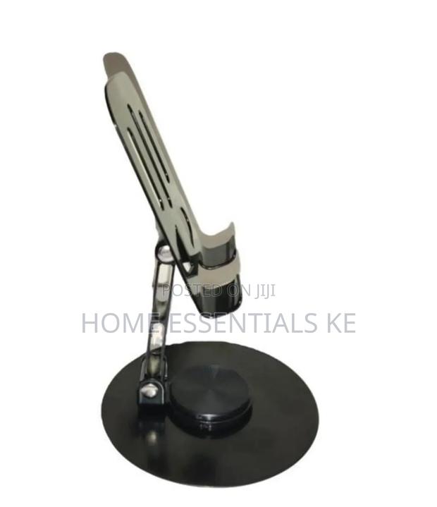 Foldable Rotating Metallic Desktop Phone or Tablet Bracket - thumbnail 3