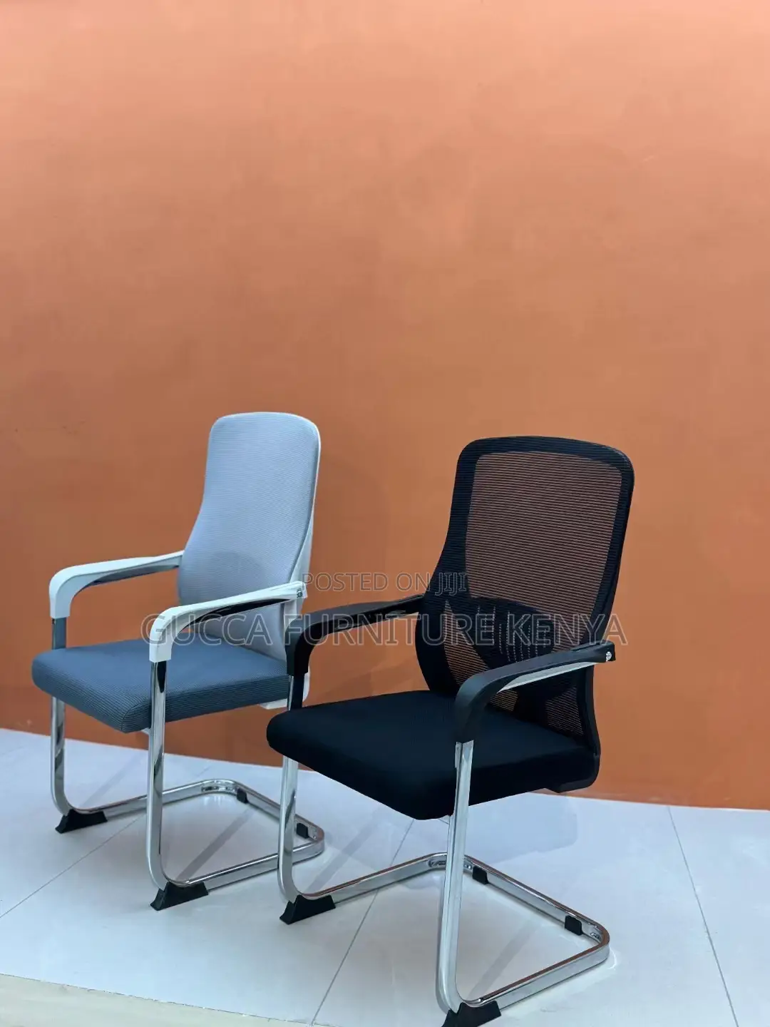 Visitor Chair, Ergonomic Mid-Back Mesh Office Desk Seat