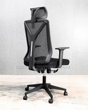 High Back Office Chair With Mesh Back and Headrest