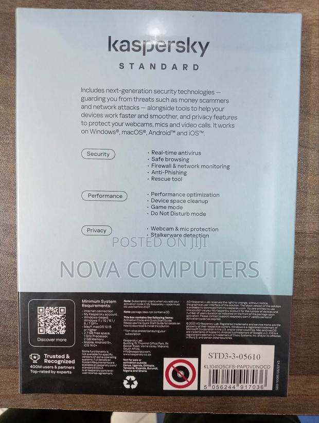 Kaspersky 3 User Antivirus- New Version - thumbnail 3