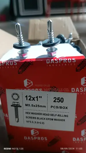 Hex Washer Head Self Drilling Screws-250pcs