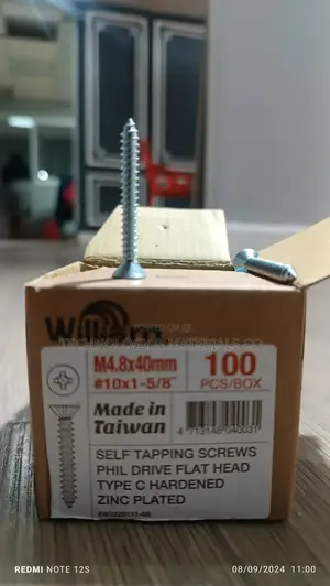Self Tapping Wallplug Screws -40mm