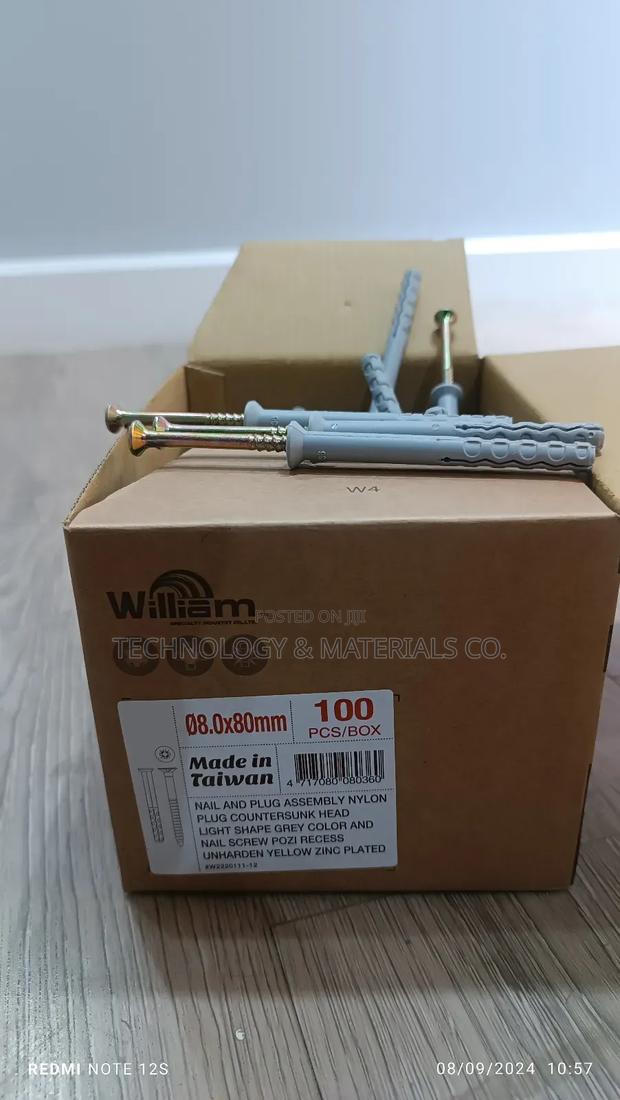 Cabinet Screws-(Nail and Plug 100pcs) - thumbnail 2