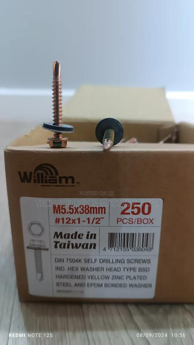 Self Drilling Roofing Screws-38mm(250pcs)