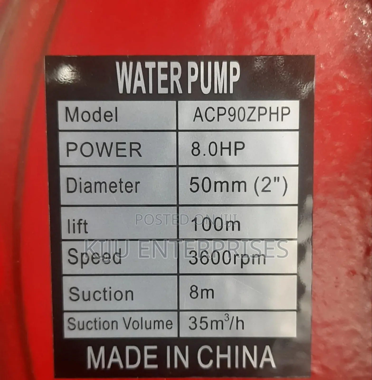 Aico Water Pump 2""Diesel Powered