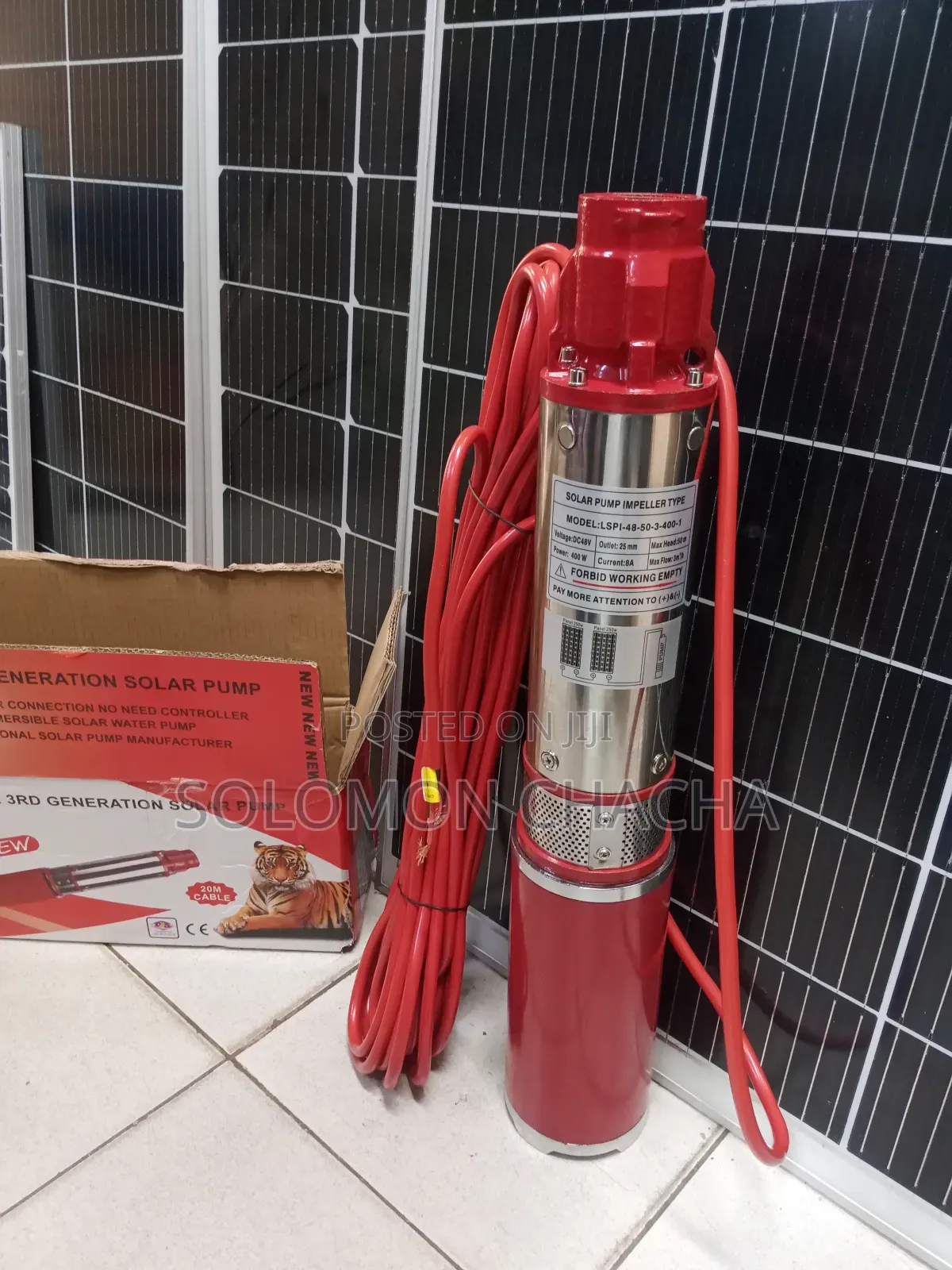 Tiger Solar Pump Impeller Type 50M Head 400w 48V