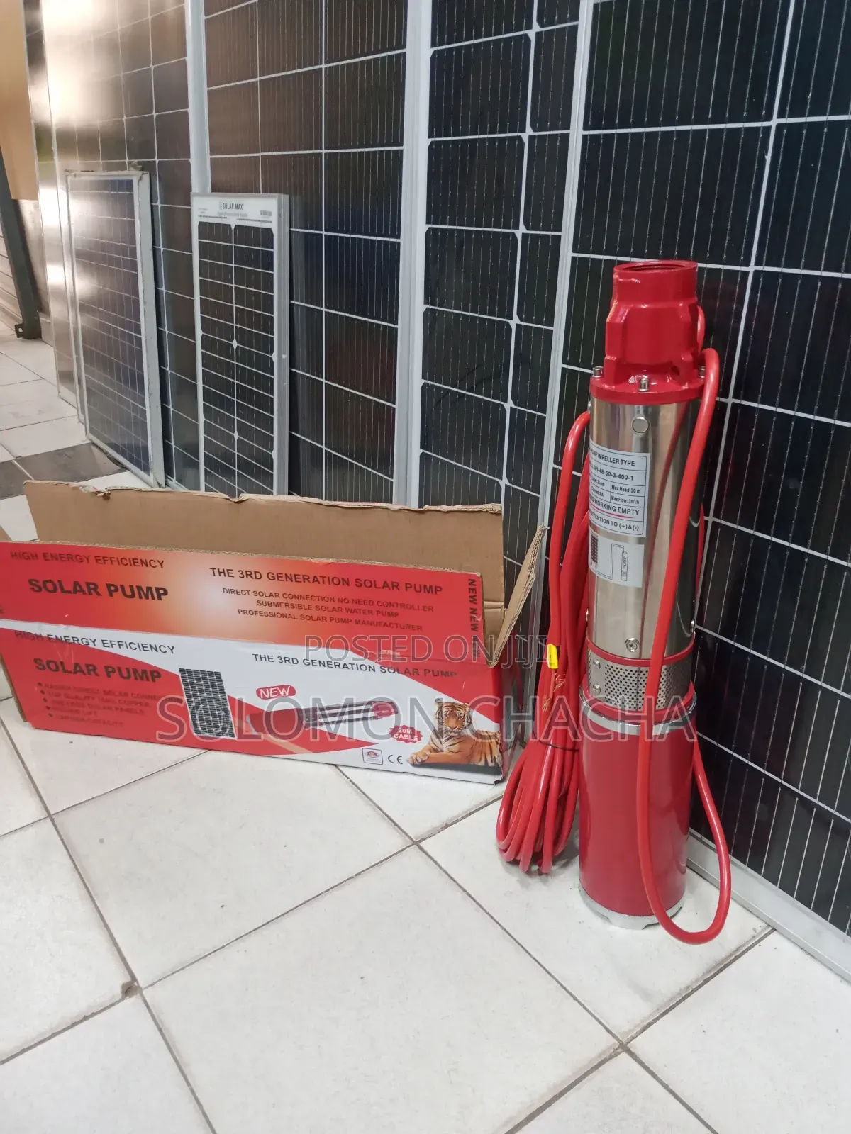 Tiger Solar Pump Impeller Type 50M Head 400w 48V