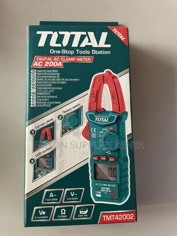 Clamp Meter Total Digital Ac Clamp Meter Ac/Dc 600v Tmt42002 - thumbnail 2