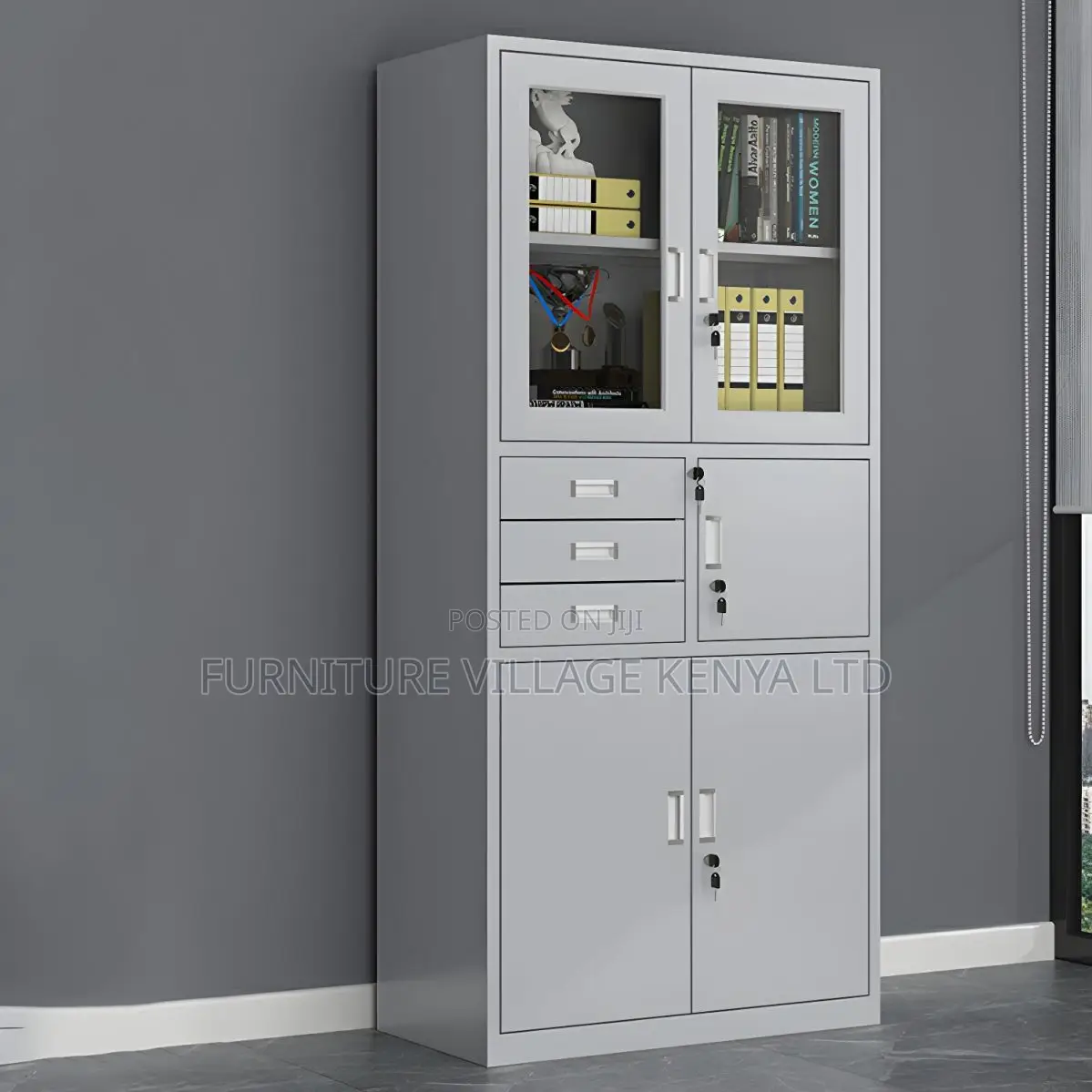2 Door Metallic Cabinet With Safe