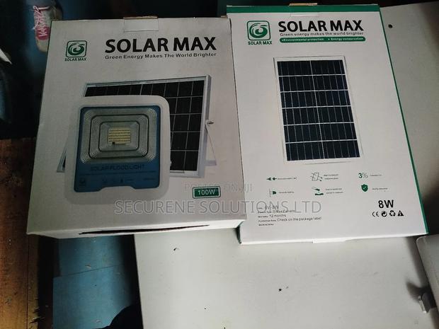 100 Watts Solar Floodlight Solarmax With 8 Watts Solar Panel - thumbnail 5
