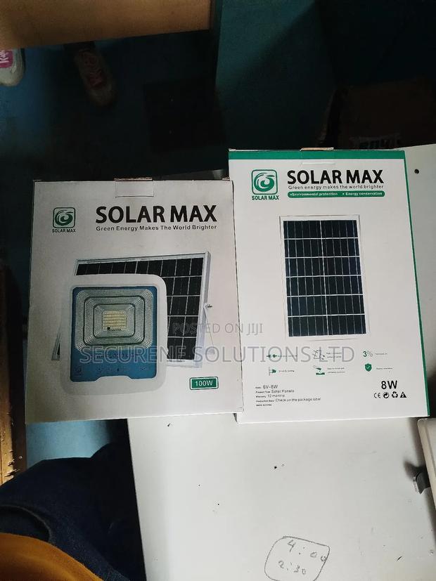 100 Watts Solar Floodlight Solarmax With 8 Watts Solar Panel - thumbnail 7