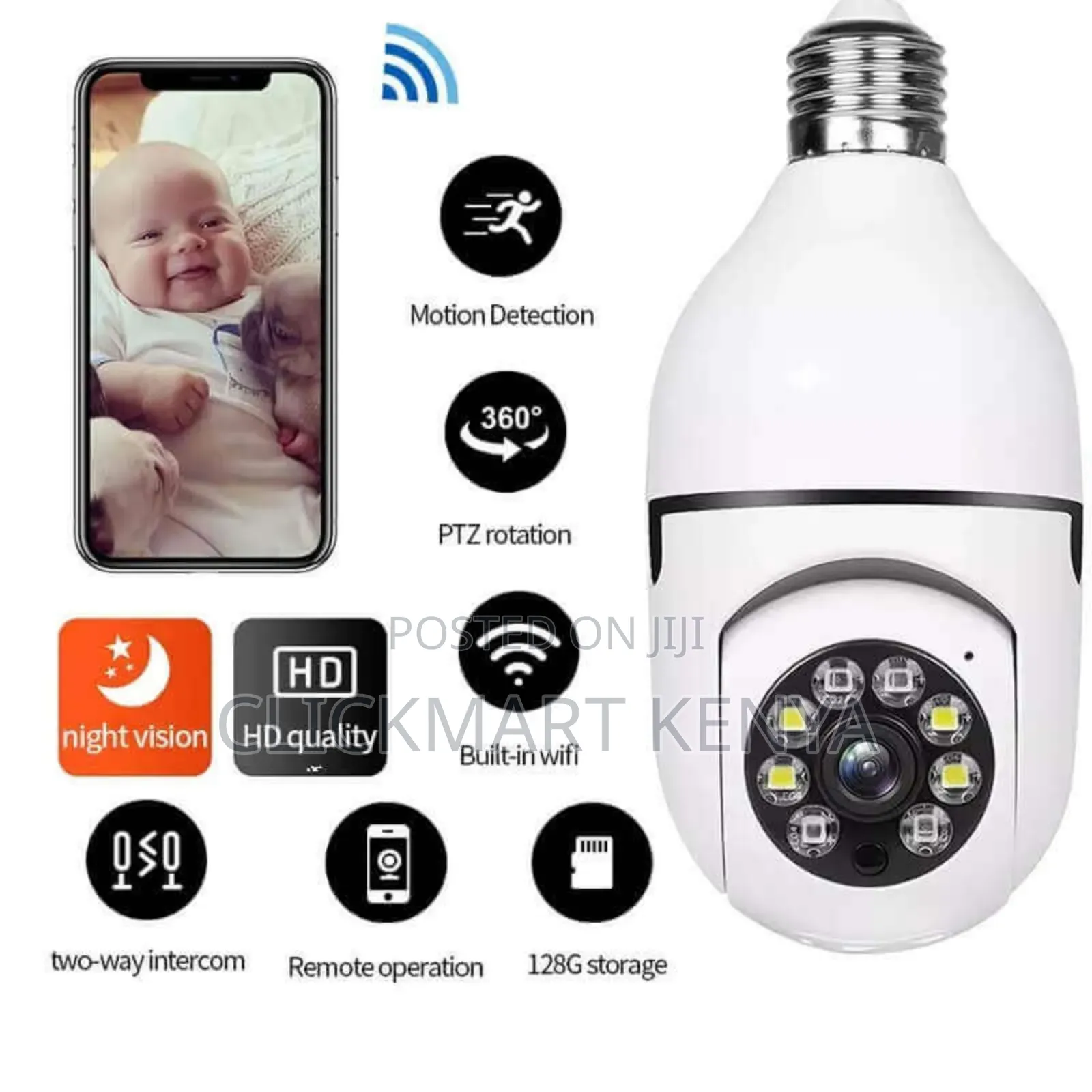 V 360PTZ Bulb Camera