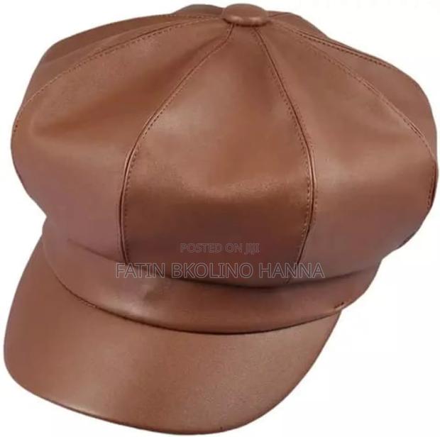 Leather News Boy Cap for Women - main view