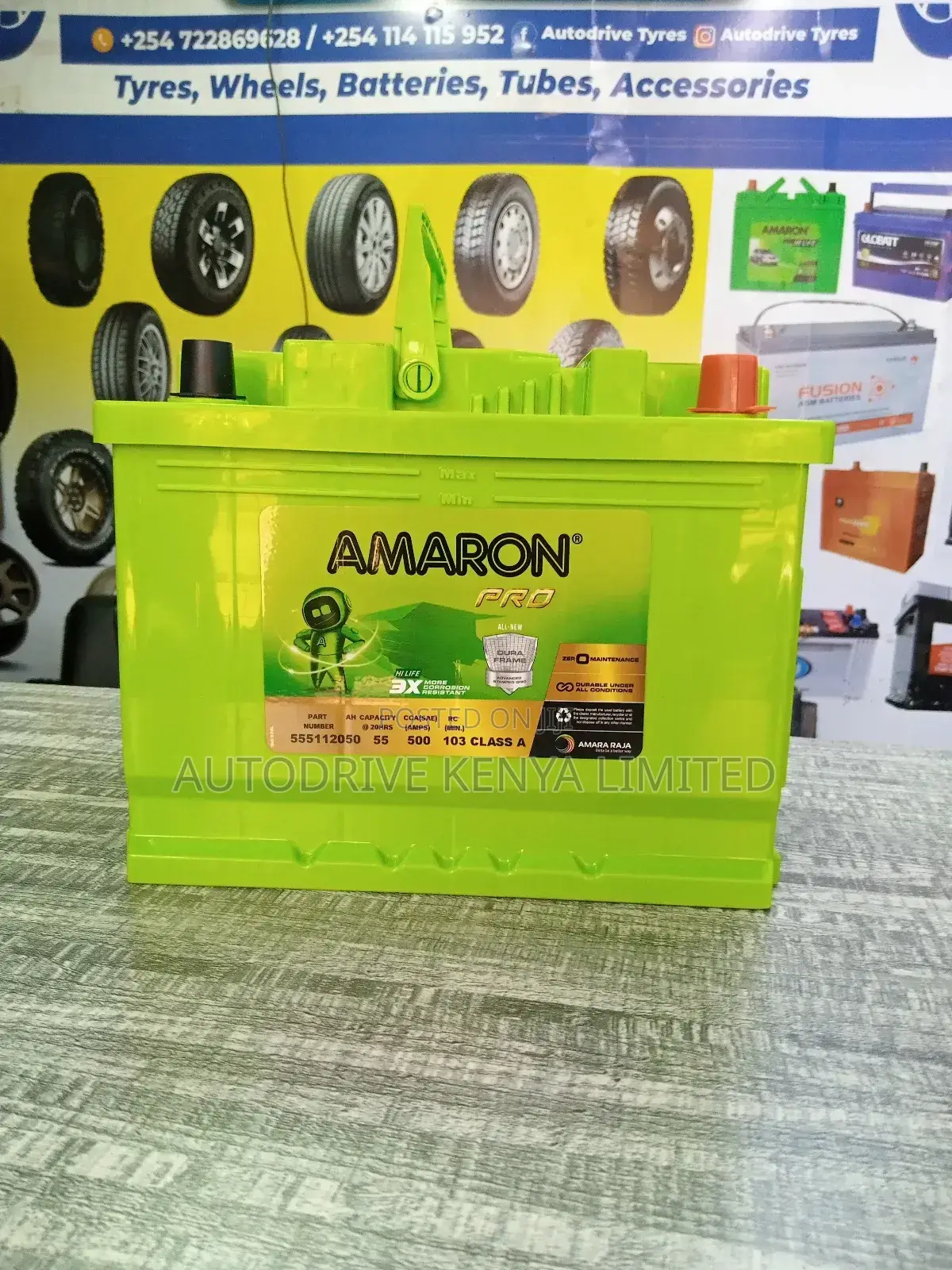 DIN55 Amaron Battery