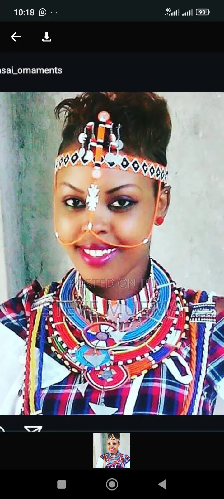 Masai Beads Headgear