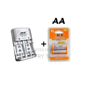 Multiple Power AA Rechargeable Battery Plus Charger