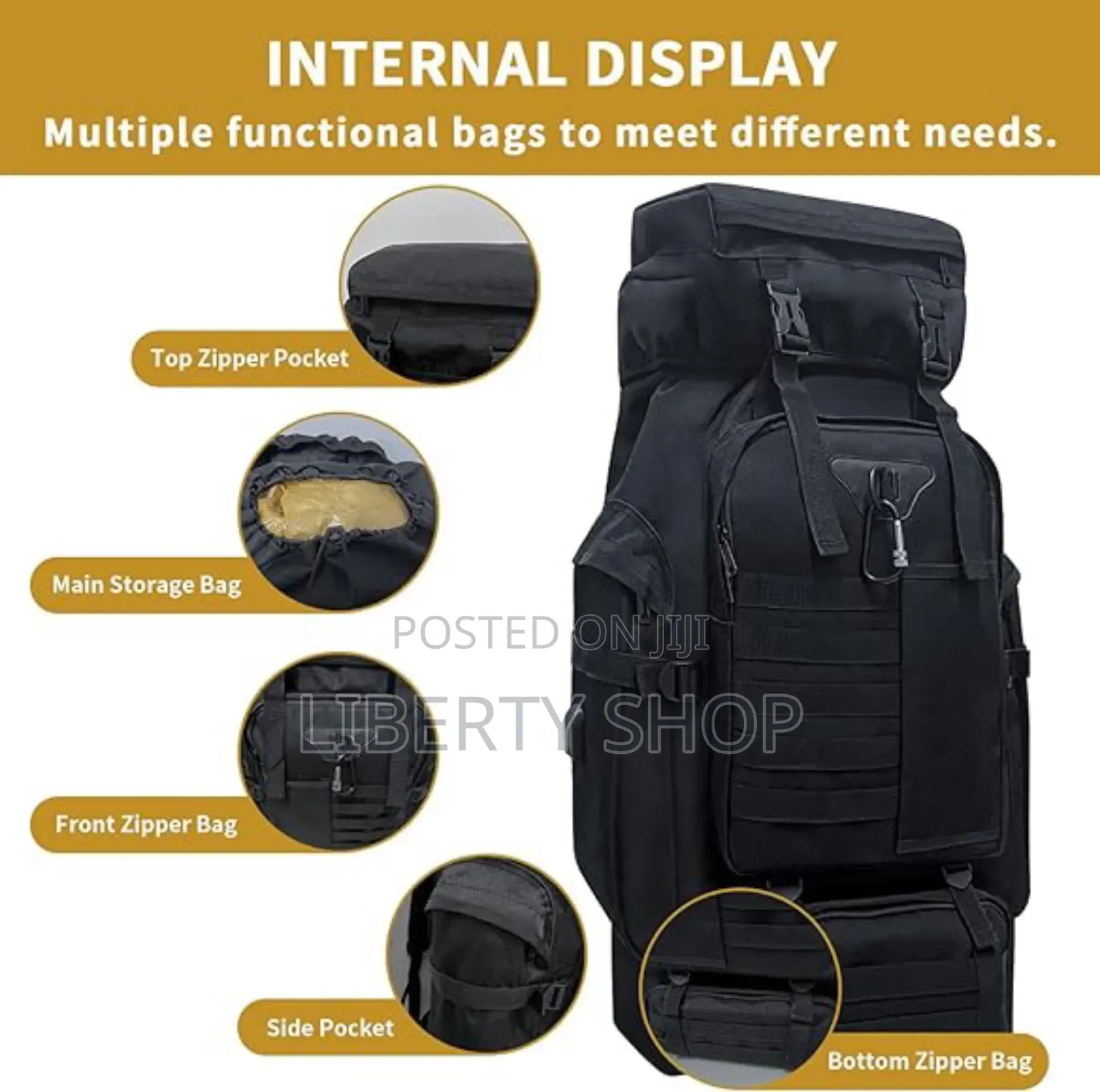 80l Hiking Backpack Tactical Hiking Bags