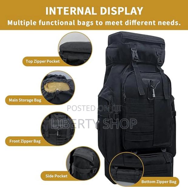 80l Hiking Backpack Tactical Hiking Bags - thumbnail 3