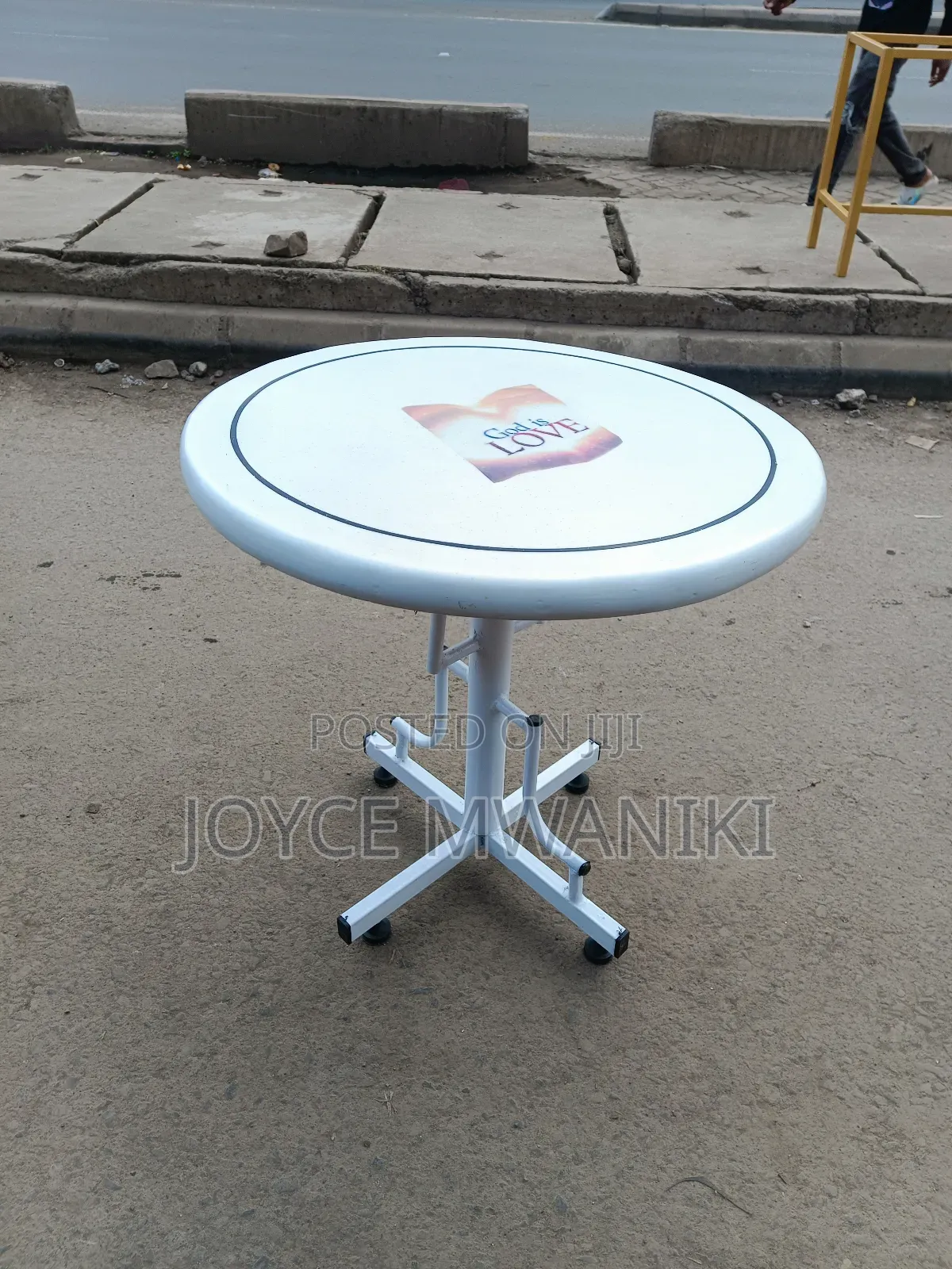Restaurant Marble Round White Table 