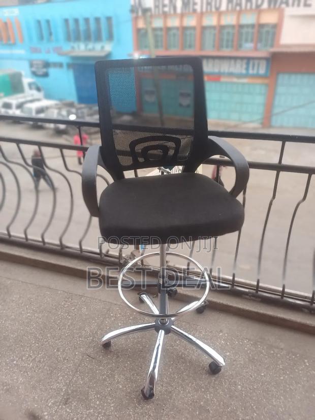 Extra Long Cashier Chair/ Height Adjustable Counter Chair