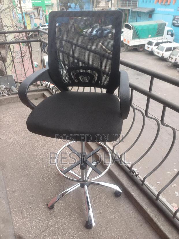Extra Long Cashier Chair/ Height Adjustable Counter Chair - thumbnail 2