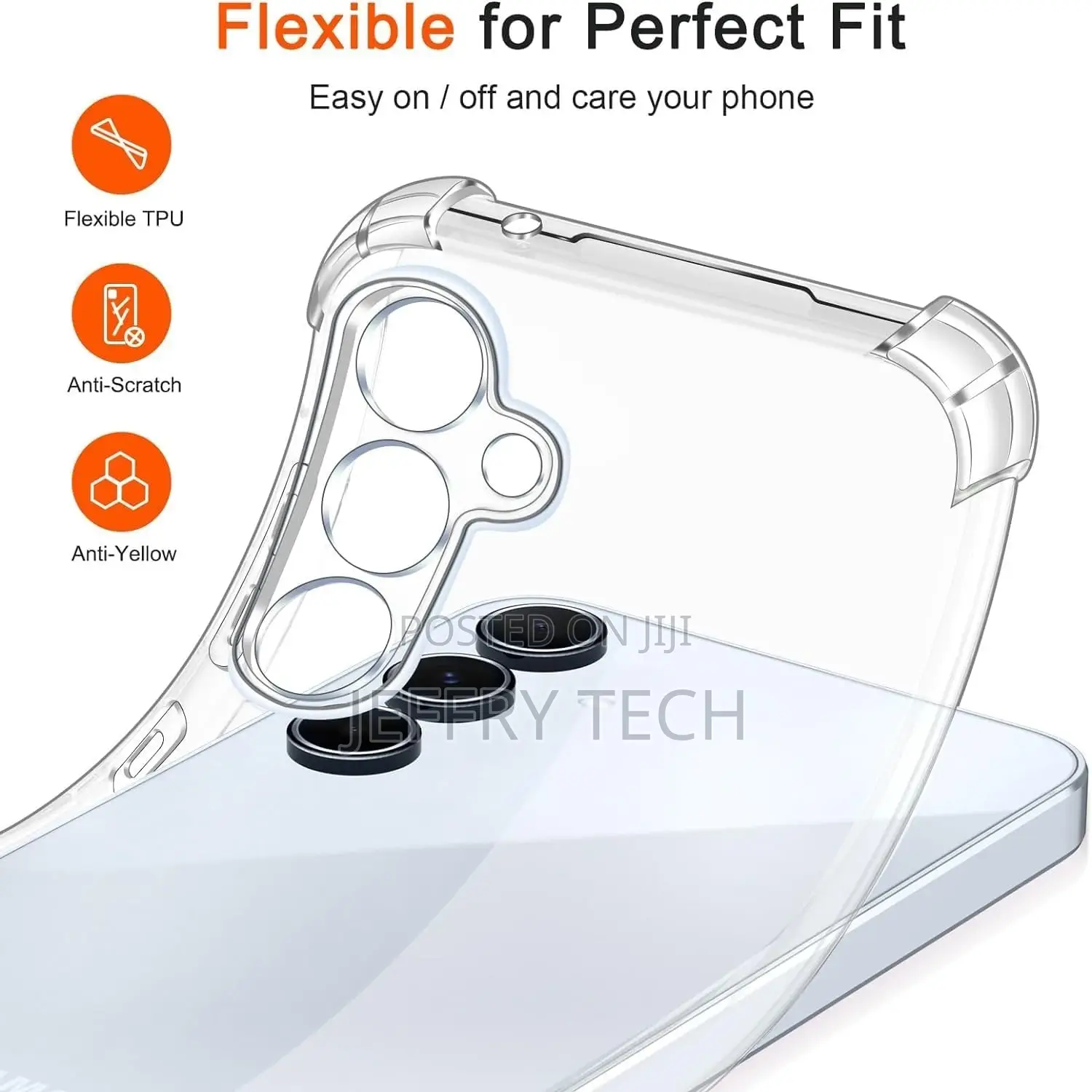 Samsung Galaxy A15 5G, Cover Silicone Transparent TPU Gorill