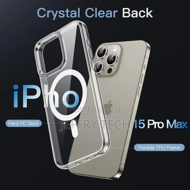 Crystal Clear Case for iPhone 15 Pro Max Full Protection Com - thumbnail 2
