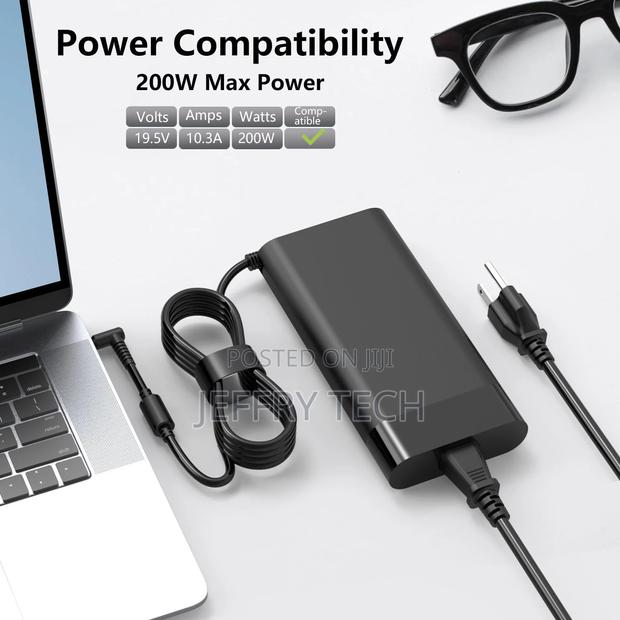 200W AC Adapter Charger Compatible With TPN-DA10 L00818-850 - thumbnail 4