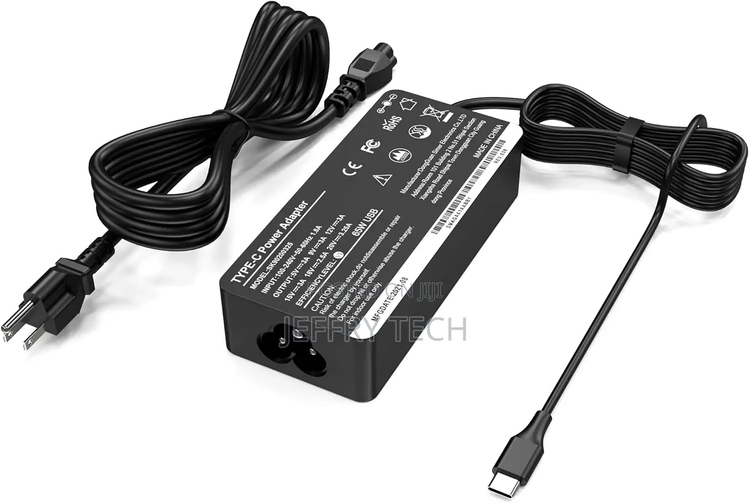 USB Type C Laptop Charger 65W 45W Fit for Lenovo HP Dell Ac