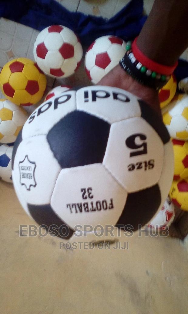 Black And White Leather Football Original Size 5 - thumbnail 2