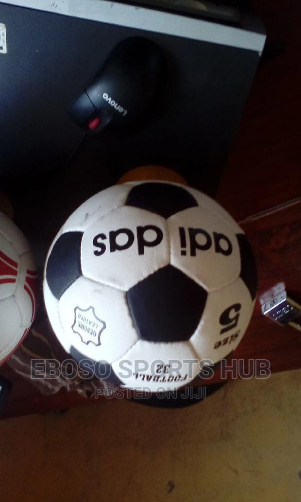 Black And White Leather Football Original Size 5 - thumbnail 5