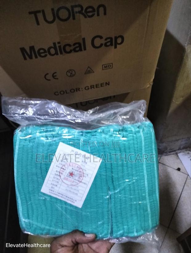 Green Nurse Cap/ Hairnets - thumbnail 4