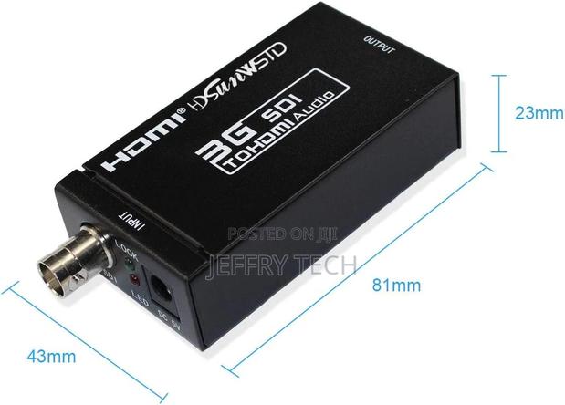 SDI to HDMI Adapter Video Converter Mini 3G HD 720p/1080p Sd