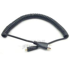 Coiled Micro HDMI Cable;Coiled Spring Micro HDMI to Full HDM - thumbnail 2