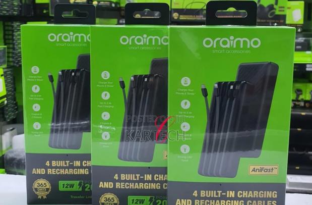Oraimo Opb-5201 20,000mah Power Bank With Cables