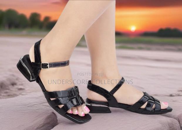 Ladies Chunky Low Heel Sandals - thumbnail 5