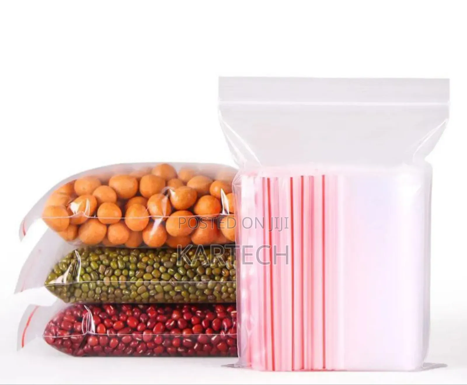 Transparent Reusable Ziplock Bags Set of 25pcs 1 Kg