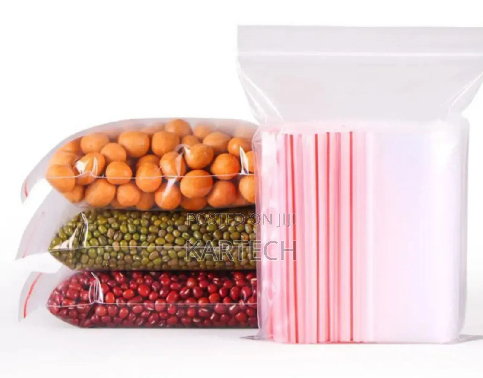 2kg Transparent Reusable Ziplock Bags Set of 25