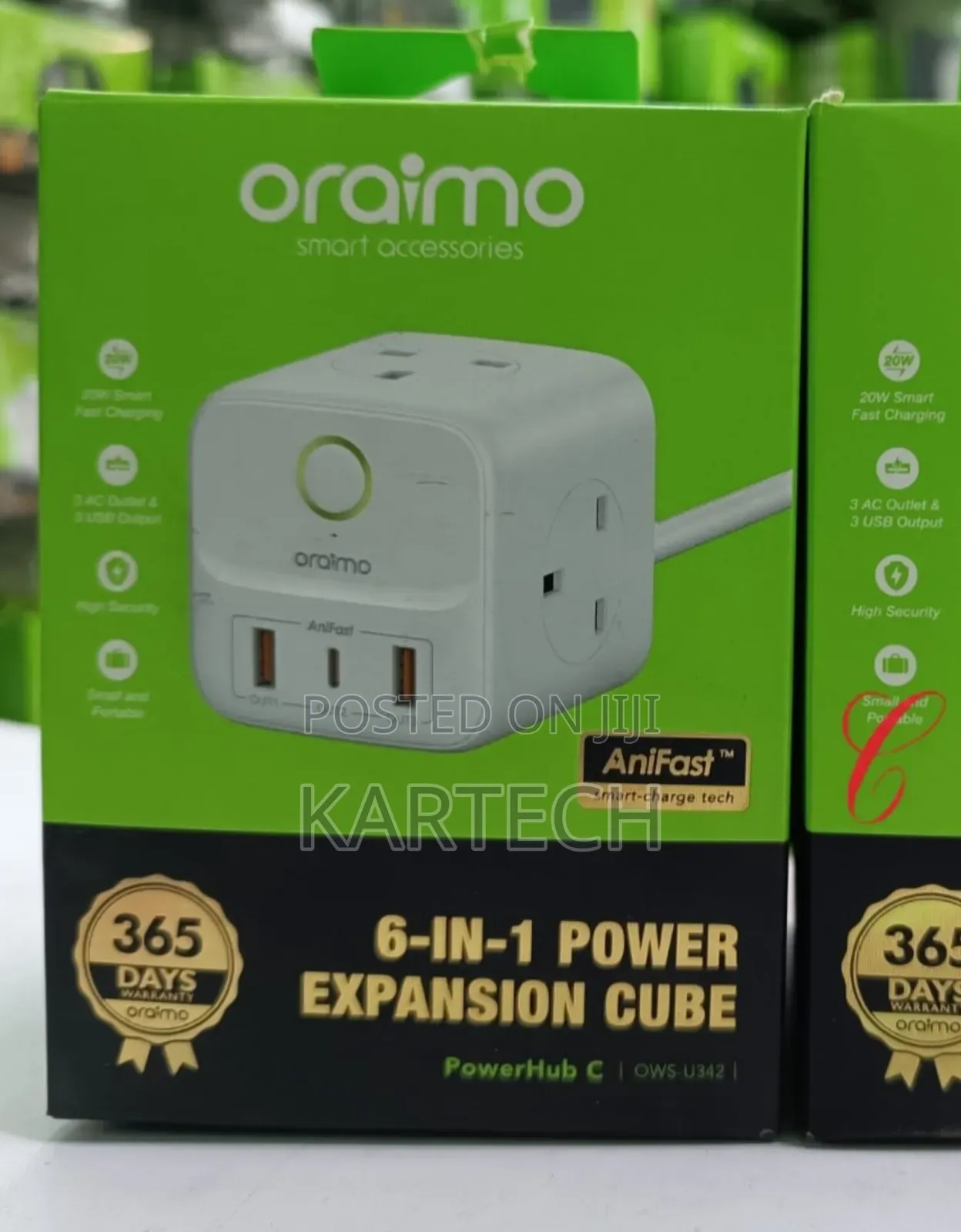 Multiports Powerhub C U342 6in1 Power Expansion Cube