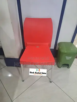Kenpoly Armless Plastic Chair With Metal Legs