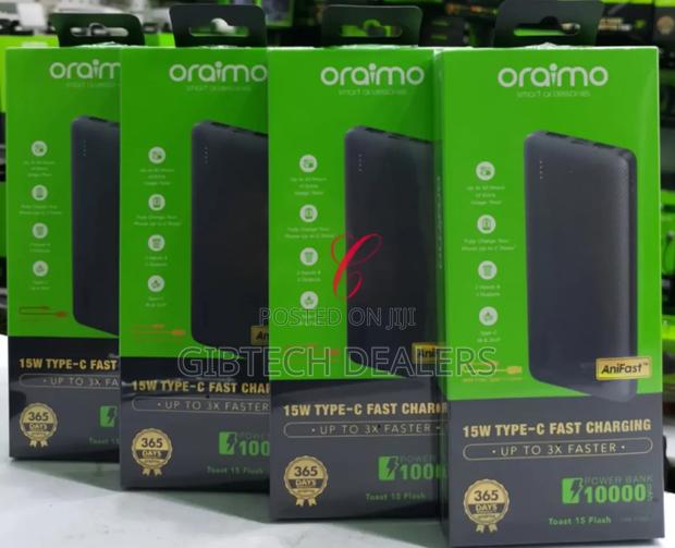 Oraimo Toast 15 Flash Opb-1100d 15w 10000mah Powerbanks